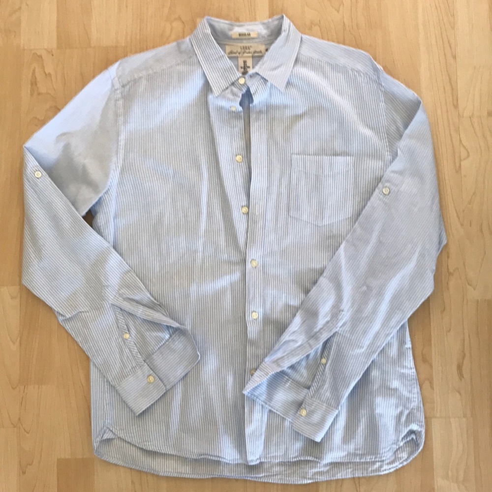 Striped button down
